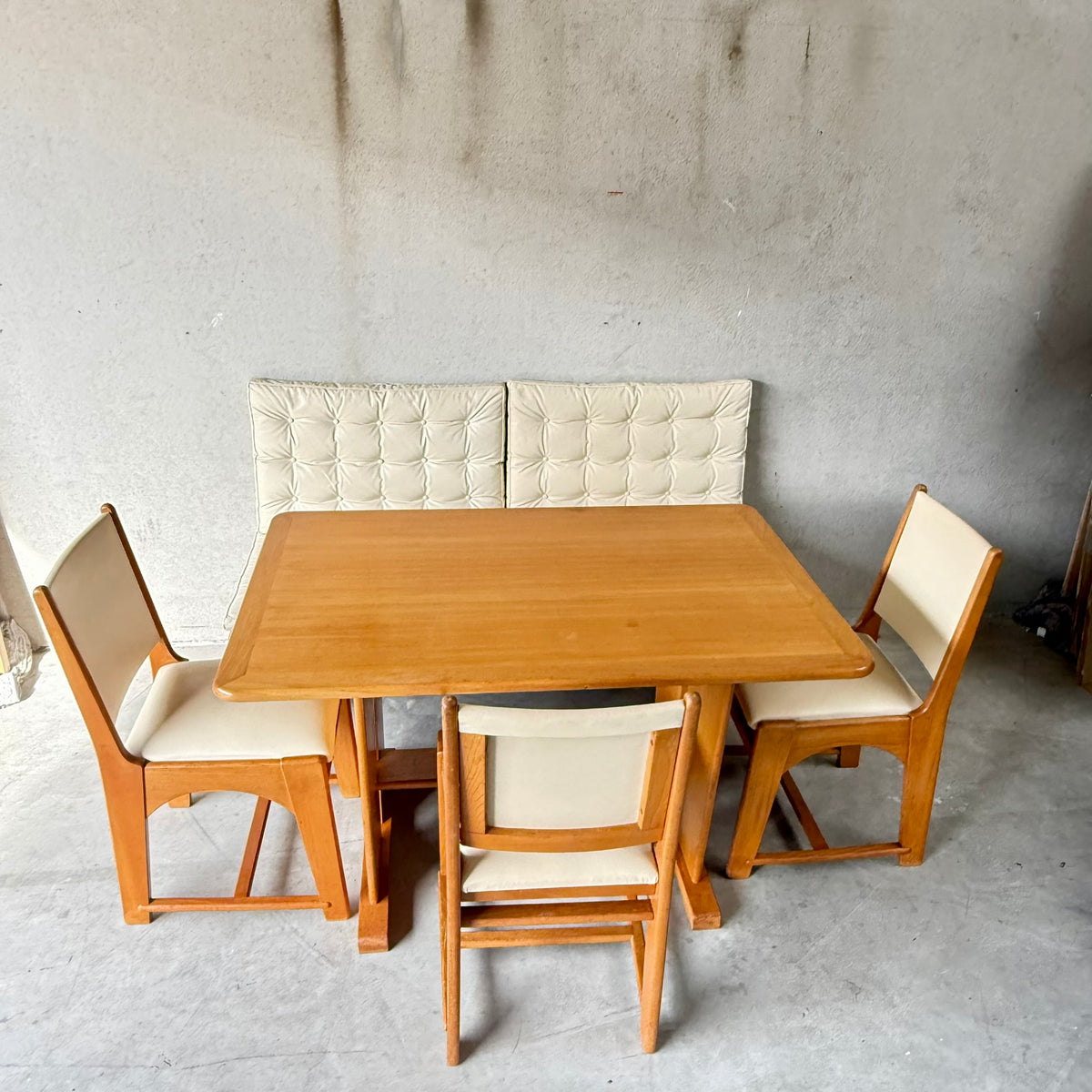 Oak Art Deco Modernist Dining Set by Bas Van Pelt for My Home, Netherlands 1932