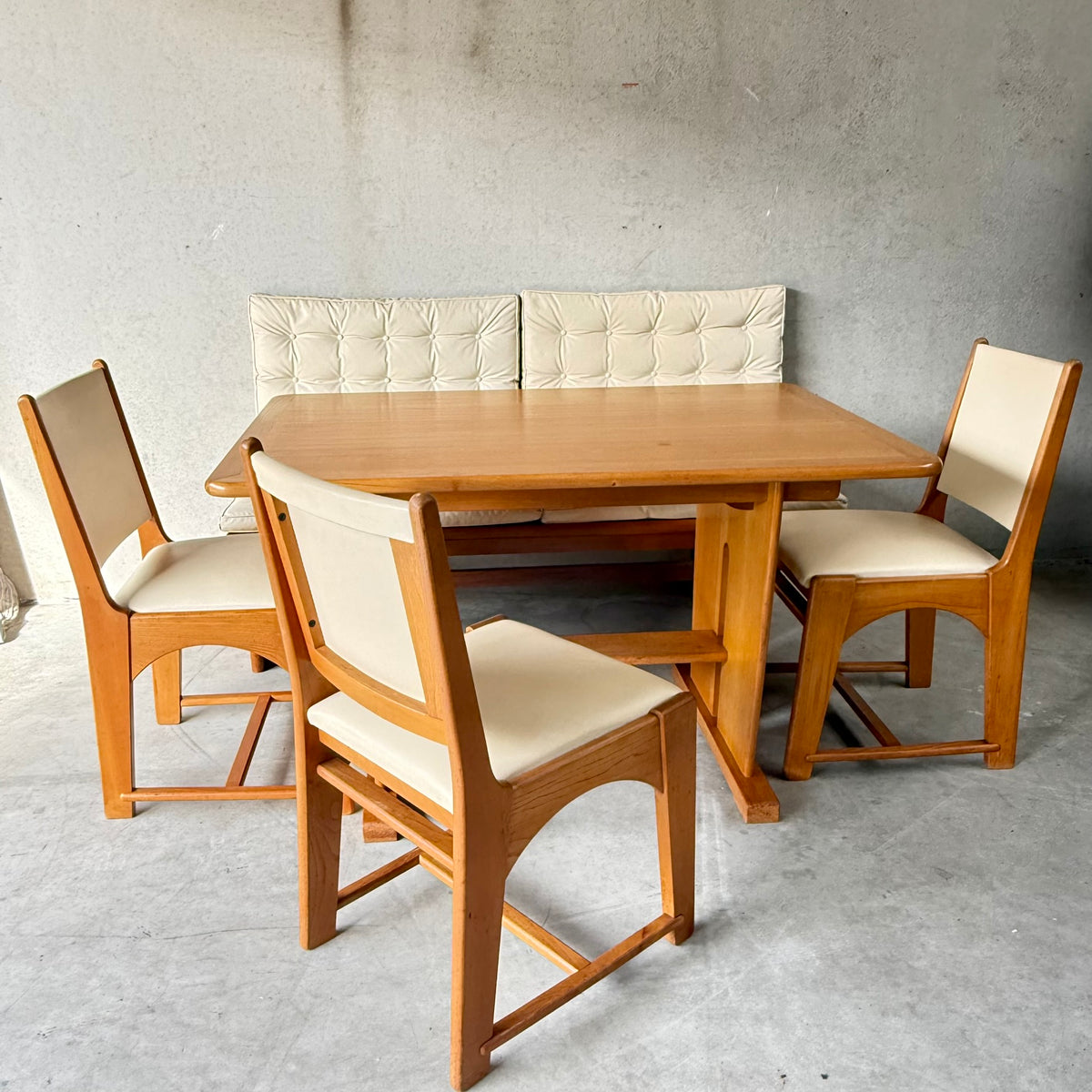 Oak Art Deco Modernist Dining Set by Bas Van Pelt for My Home, Netherlands 1932