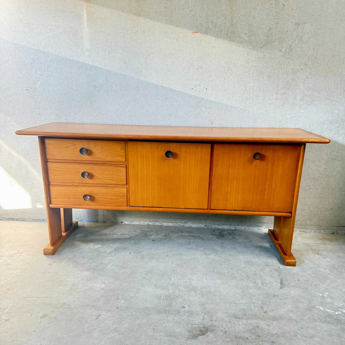 Rare Oak Art Deco Modernist Sideboard by Bas van Pelt for My Home, Netherlands, 1932
