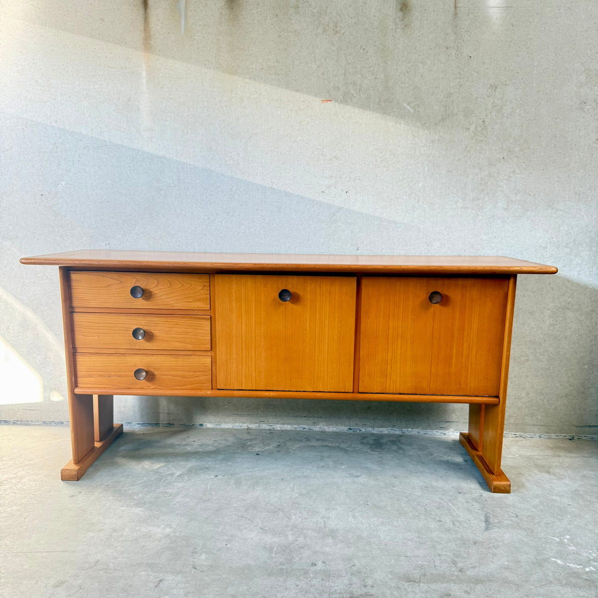 Rare Oak Art Deco Modernist Sideboard by Bas van Pelt for My Home, Netherlands, 1932