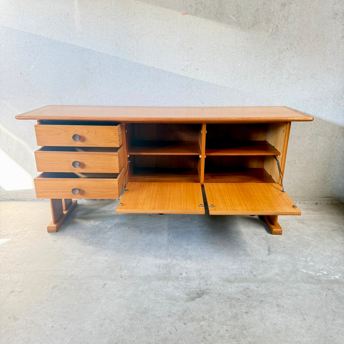Rare Oak Art Deco Modernist Sideboard by Bas van Pelt for My Home, Netherlands, 1932