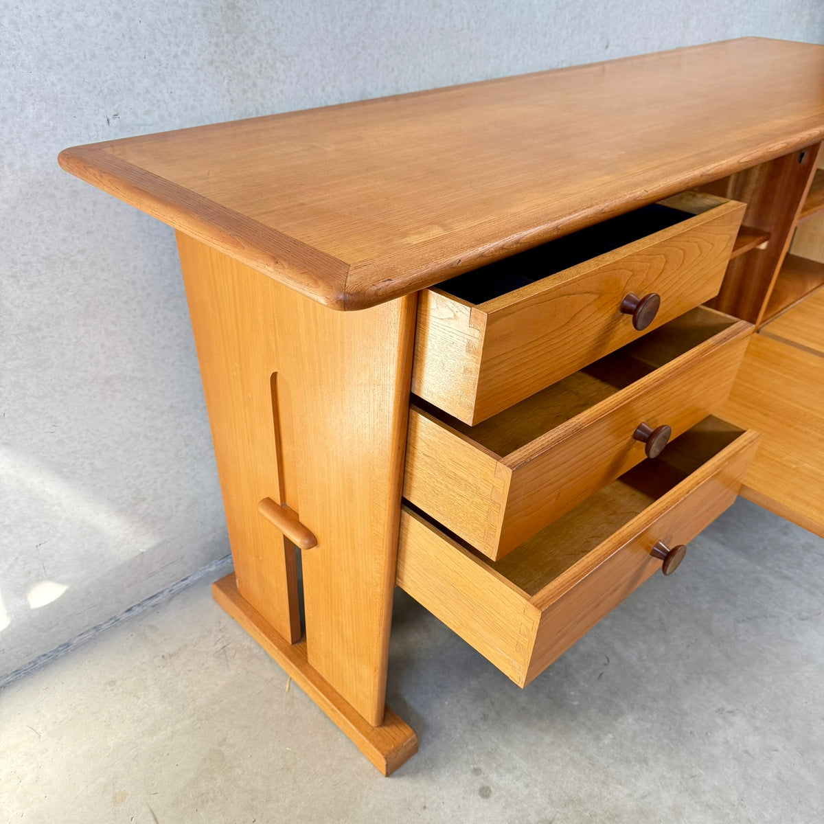 Rare Oak Art Deco Modernist Sideboard by Bas van Pelt for My Home, Netherlands, 1932