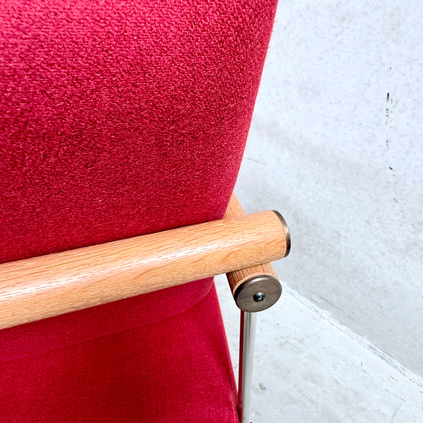 Bright Red Arm Chair "Audrey s12" by Peter Ghyczy for Ghyczy Netherlands 1980