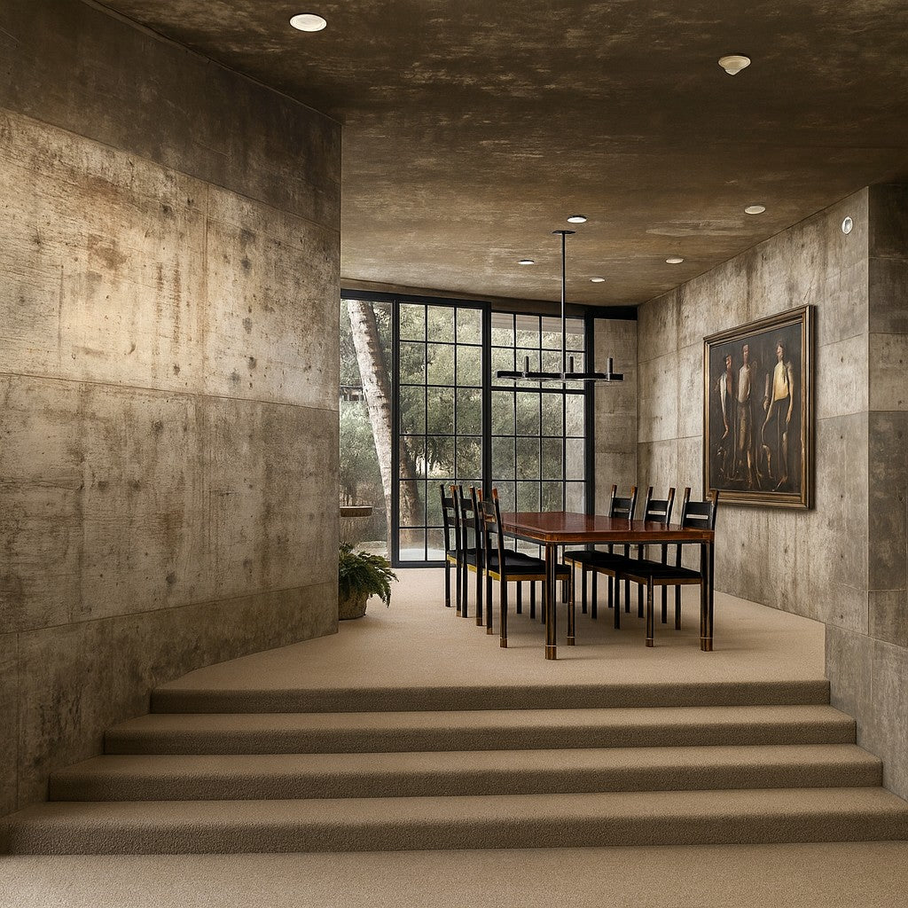 Ensemble de salle à manger en laiton et noyer italien, style Mid-Century, par Paolo Barracchia pour Roman Deco, Italie, 1978