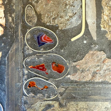 Load image into Gallery viewer, Brutalist Square Slate Stone Ammonite Coffee Table by Paul Kingma 1994
