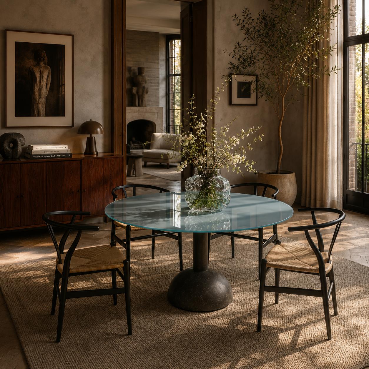 Calice Dining Table by Massimo & Lella Vignelli for Poltrona Frau, Italy 1980