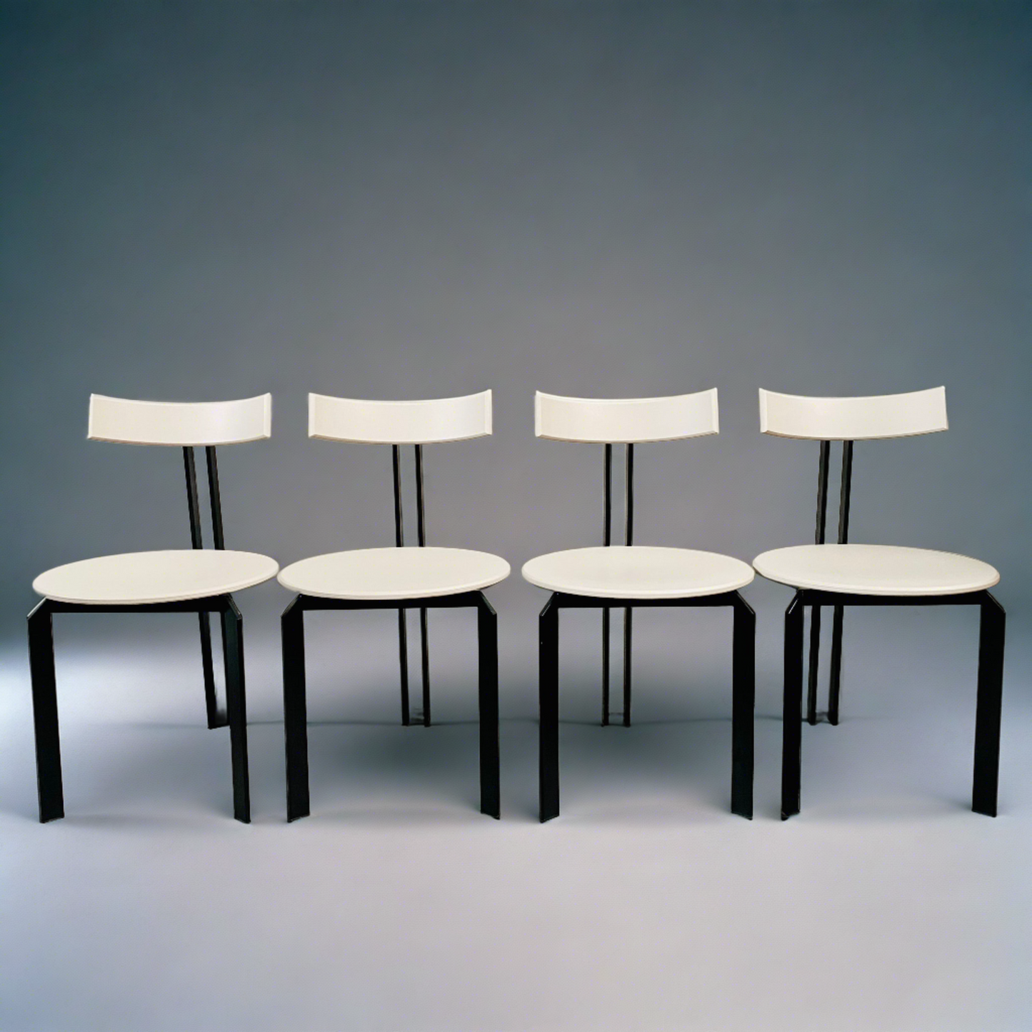 4 x Postmoderne ZETA Esszimmerstühle von Martin Haksteen für Harvink, Niederlande 1980