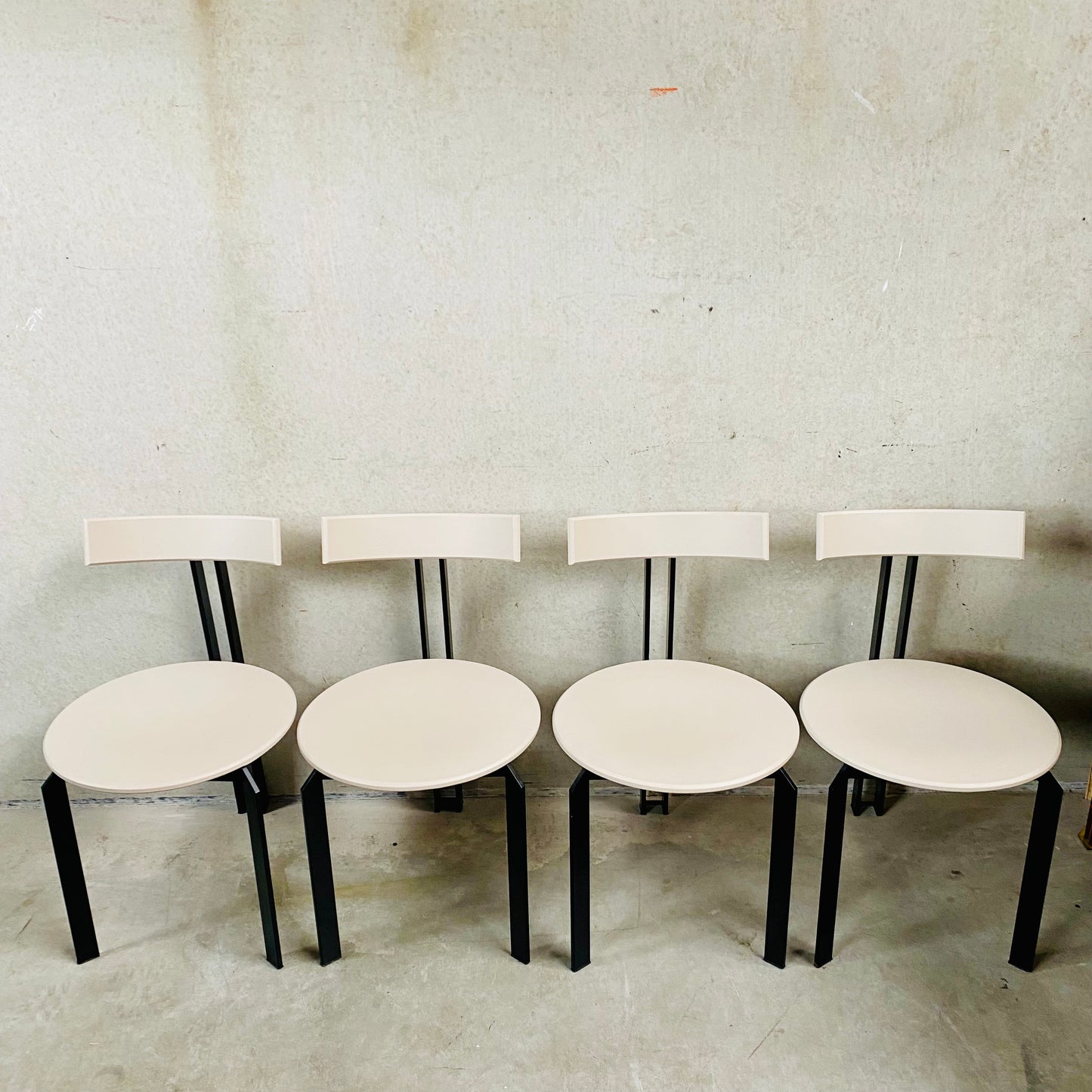 4 x Postmoderne ZETA Esszimmerstühle von Martin Haksteen für Harvink, Niederlande 1980