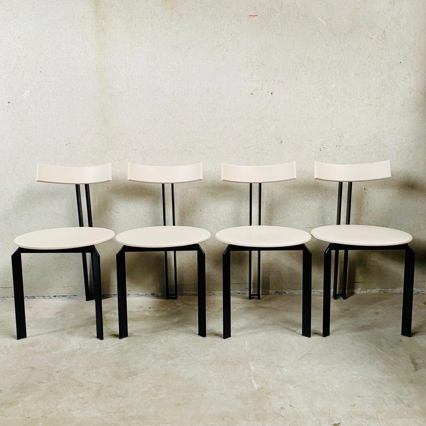 4 x Postmoderne ZETA Esszimmerstühle von Martin Haksteen für Harvink, Niederlande 1980