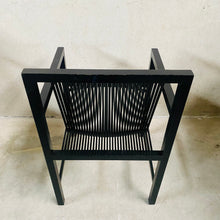 Load image into Gallery viewer, 2 x Ruud-Jan Kokke black &quot;latjes&quot; chairs for &#39;t Spectrum, Netherlands 1980
