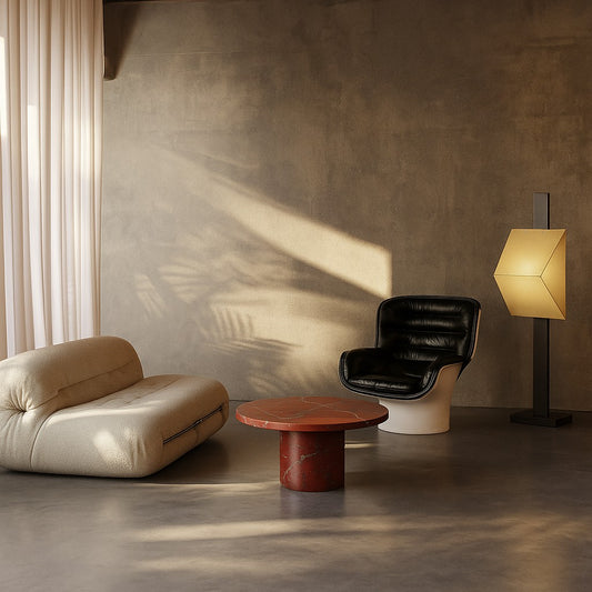 Large Ox-blood Red 'rosso Levanto' Oval Marble Coffee Table, Italy 1970
