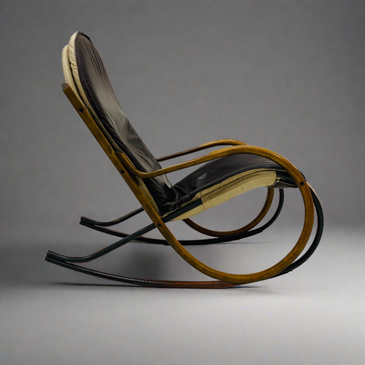 Rocking Chair "Nonna" by Paul Tuttle for Strässle International, Switzerland 1970