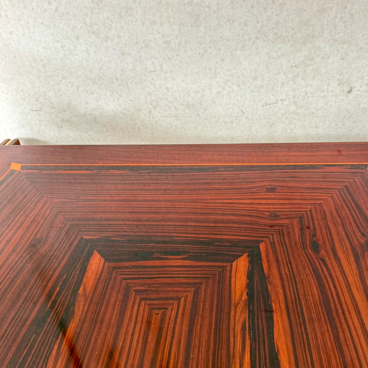 Ensemble de salle à manger en laiton et noyer italien, style Mid-Century, par Paolo Barracchia pour Roman Deco, Italie, 1978