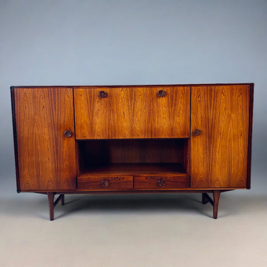 William Watting für Fristho Mid-Century Rosewood Highboard, Niederlande 1960