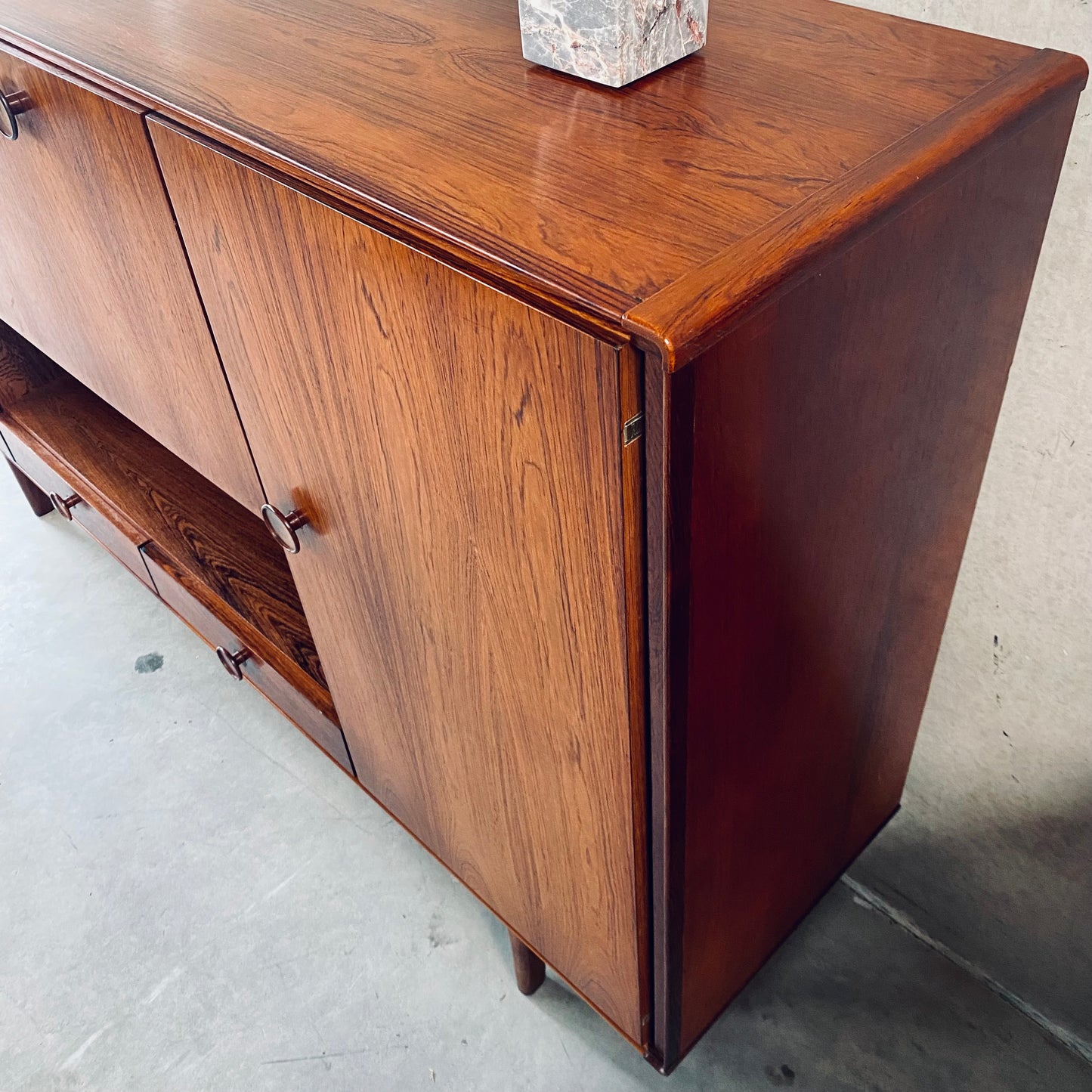 William Watting für Fristho Mid-Century Rosewood Highboard, Niederlande 1960
