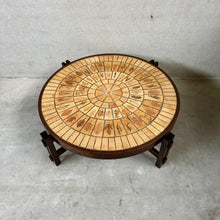 Load image into Gallery viewer, Round Brutalist Ceramic Coffee Table by Roger Capron, France 1960
