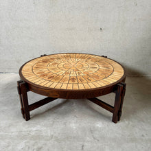 Load image into Gallery viewer, Round Brutalist Ceramic Coffee Table by Roger Capron, France 1960
