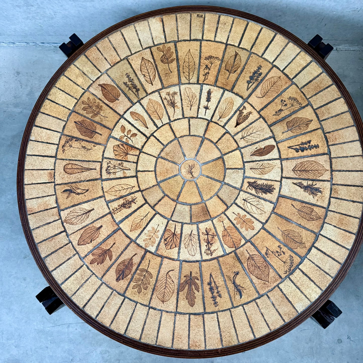 Round Brutalist Ceramic Coffee Table by Roger Capron, France 1960