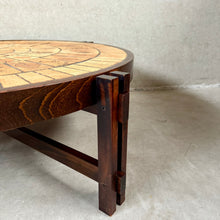 Load image into Gallery viewer, Round Brutalist Ceramic Coffee Table by Roger Capron, France 1960

