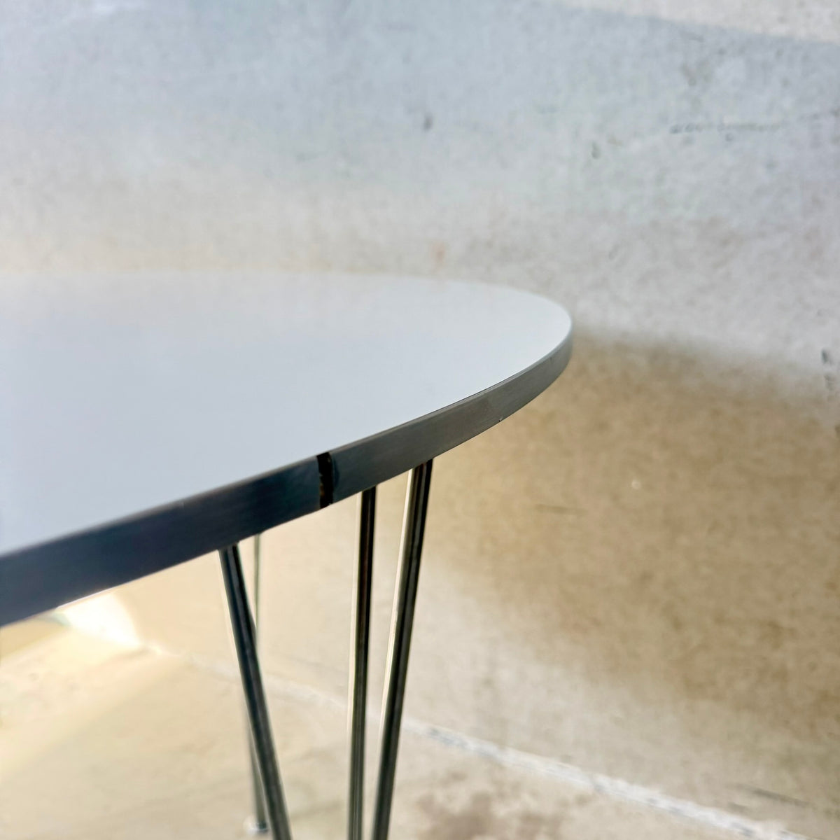 Supercircular Dining Table by Piet Hein, Bruno Mathsson & Arne Jacobsen for Fritz Hansen – Denmark