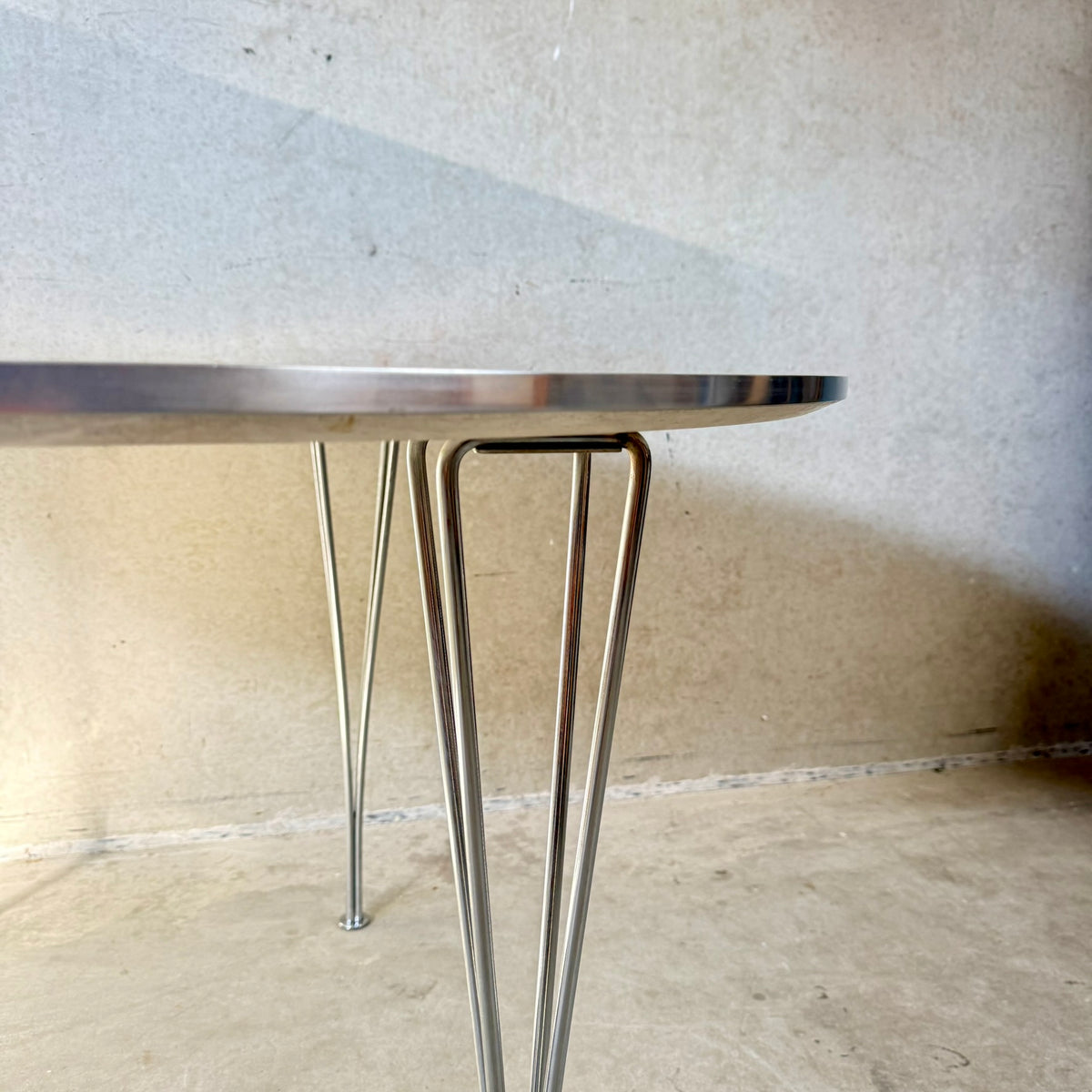 Supercircular Dining Table by Piet Hein, Bruno Mathsson & Arne Jacobsen for Fritz Hansen – Denmark