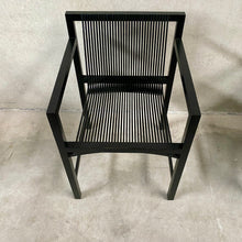 Load image into Gallery viewer, 6 x Ruud-Jan Kokke black &quot;latjes&quot; chairs for &#39;t Spectrum, Netherlands 1980
