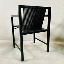 Load image into Gallery viewer, 6 x Ruud-Jan Kokke black &quot;latjes&quot; chairs for &#39;t Spectrum, Netherlands 1980
