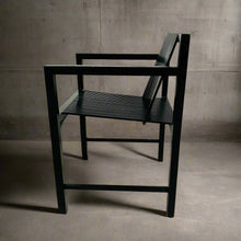 Load image into Gallery viewer, 6 x Ruud-Jan Kokke black &quot;latjes&quot; chairs for &#39;t Spectrum, Netherlands 1980
