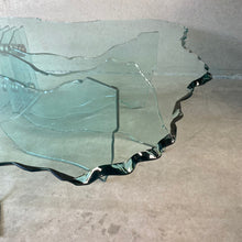 Load image into Gallery viewer, Fiam Italia Sculptural Hand-carved Glass Coffee Table &quot;Shell&quot; by Danny Lane, Italy 1988
