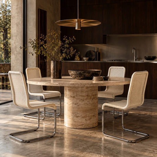 Set of 4 by Jean  Prouvé for Tecta B25 Cantilever Dining Chairs in White Pitriet, Germany 1993