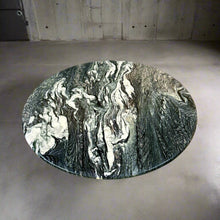 Load image into Gallery viewer, Mid-Century Cipollino Marble Round Coffee Table 1980
