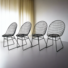 Load image into Gallery viewer, 4 Mid-Century Early Edition Wire Chairs by Cees Braakman &amp; A. Dekker for UMS Pastoe, Netherlands 1950
