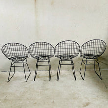 Load image into Gallery viewer, 4 Mid-Century Early Edition Wire Chairs by Cees Braakman &amp; A. Dekker for UMS Pastoe, Netherlands 1950

