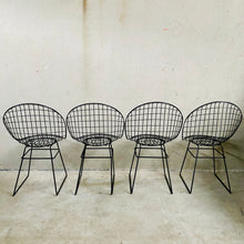 Load image into Gallery viewer, 4 Mid-Century Early Edition Wire Chairs by Cees Braakman &amp; A. Dekker for UMS Pastoe, Netherlands 1950
