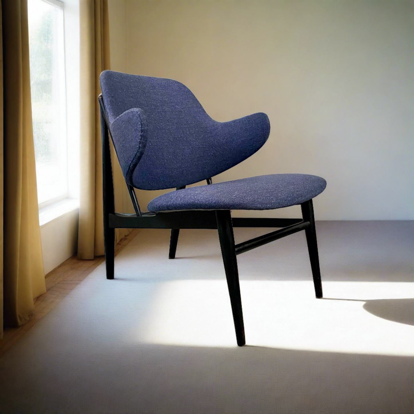 Fauteuil Shell de LB Kofod Larsen pour Christensen& Larsen, Danemark 1950