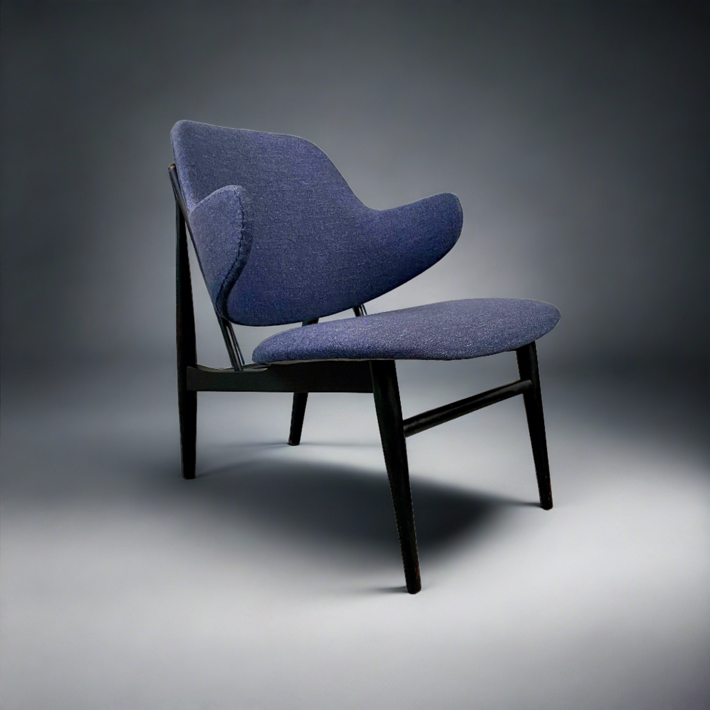 Fauteuil Shell de LB Kofod Larsen pour Christensen& Larsen, Danemark 1950