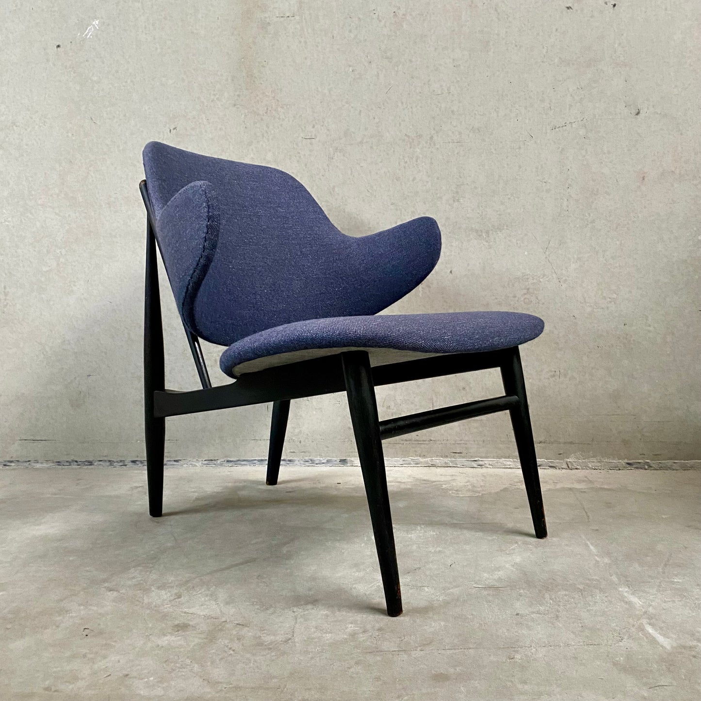 Fauteuil Shell de LB Kofod Larsen pour Christensen& Larsen, Danemark 1950