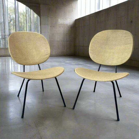 Set of 2 Lounge Chairs 301 by W.h. Gispen for Kembo, Netherlands 1950