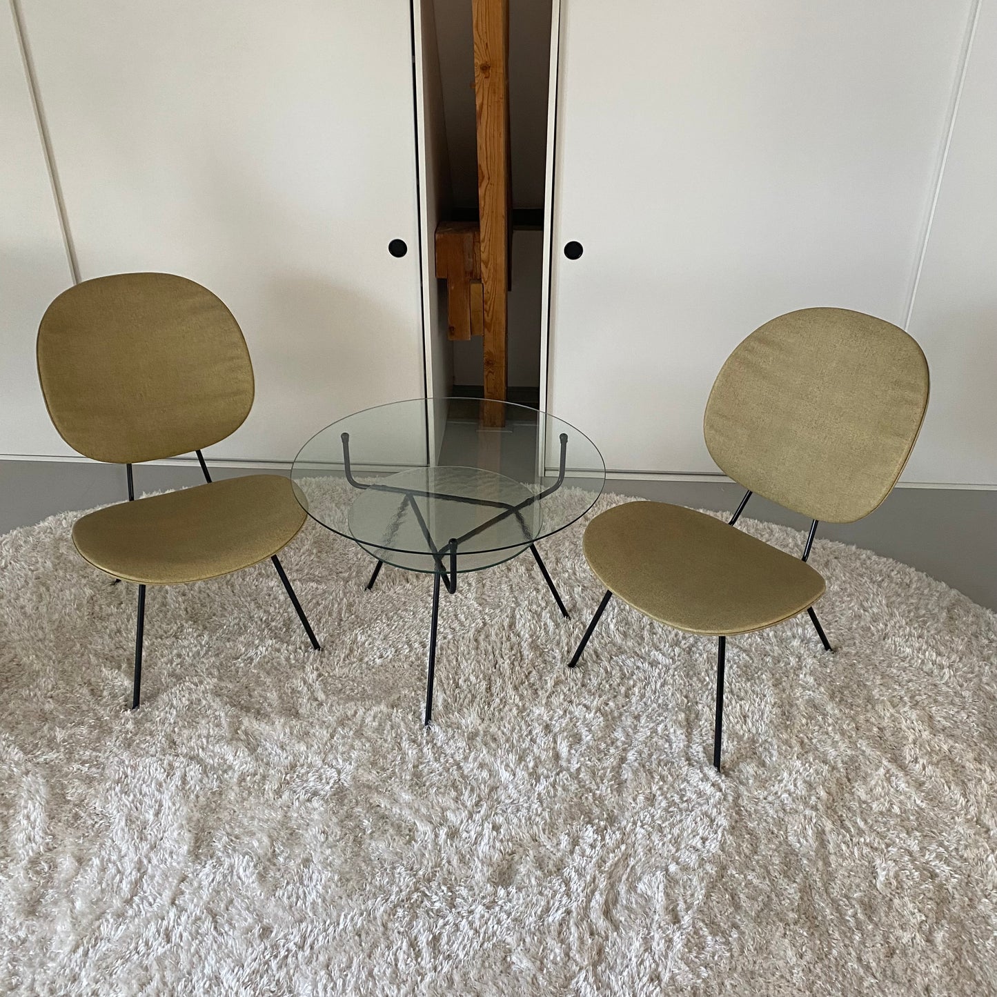 Ensemble de 2 fauteuils lounge 301 par Wh Gispen pour Kembo, Pays-Bas 1950