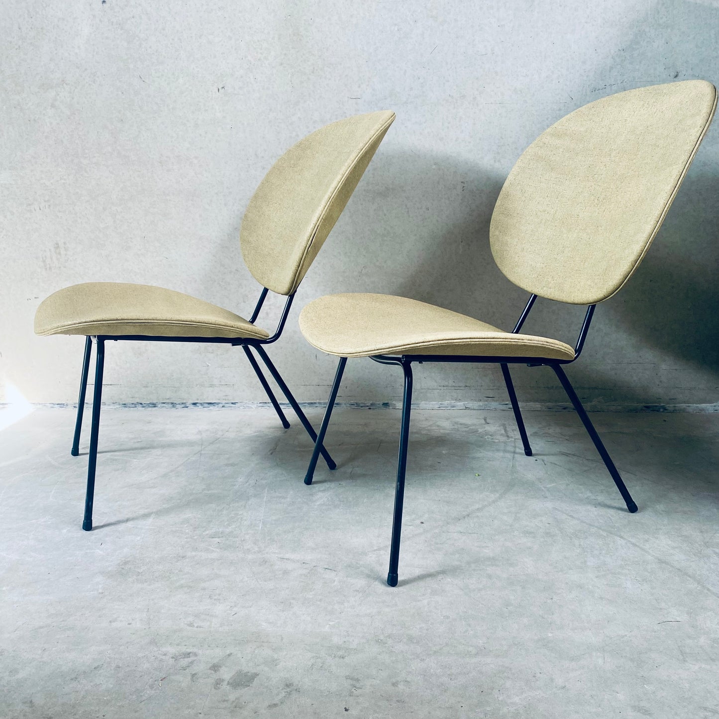 Ensemble de 2 fauteuils lounge 301 par Wh Gispen pour Kembo, Pays-Bas 1950