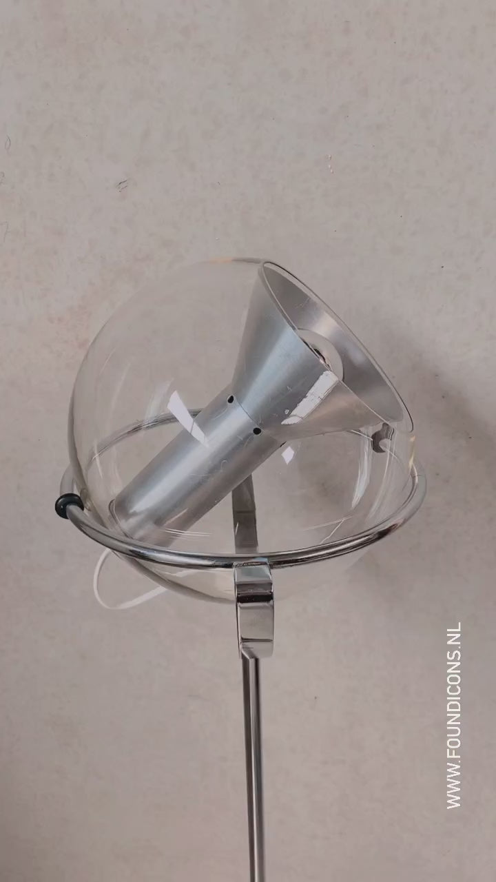 Floor Lamp "Globe 2000" by Frank Ligtelijn for Raak Amsterdam, Netherlands 1960