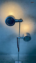 Load and play video in Gallery viewer, Qc Twin Spotlight Floor Lamp by Ronald Homes for Conelight Limited, United Kingdom 1970
