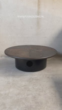 Load and play video in Gallery viewer, Brutalist Round Coffee Table by Sculptor Paul Kingma, Netherlands 1985
