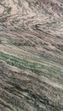 Load and play video in Gallery viewer, Mid-Century Cipollino Ondulato Marble Dining Table, Italy
