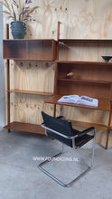 Load and play video in Gallery viewer, Large Teak Wall Unit by William Watting for Fristho, Netherlands 1960
