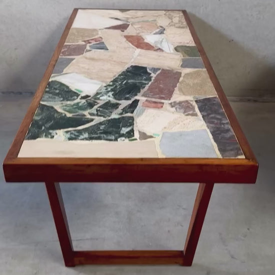 Brutalist Terrazzo Coffee Table in Style of Erling Viksjø 