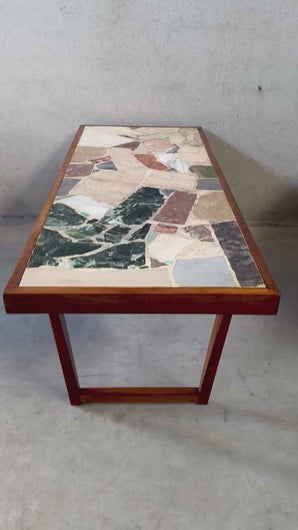 Brutalist Terrazzo Coffee Table in Style of Erling Viksjø 