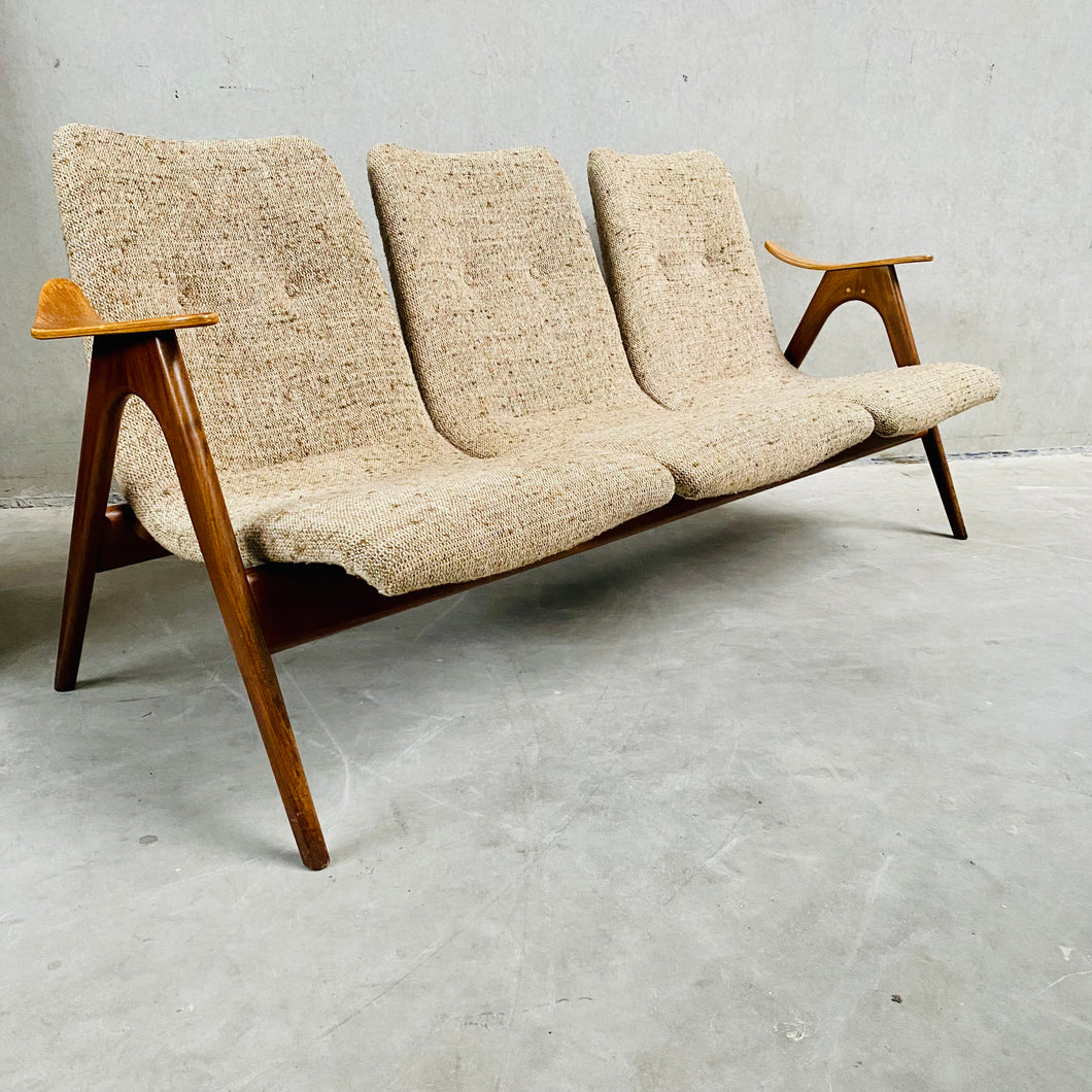 3-Seater Sofa by Louis Van Teeffelen for Webe Netherlands 1960