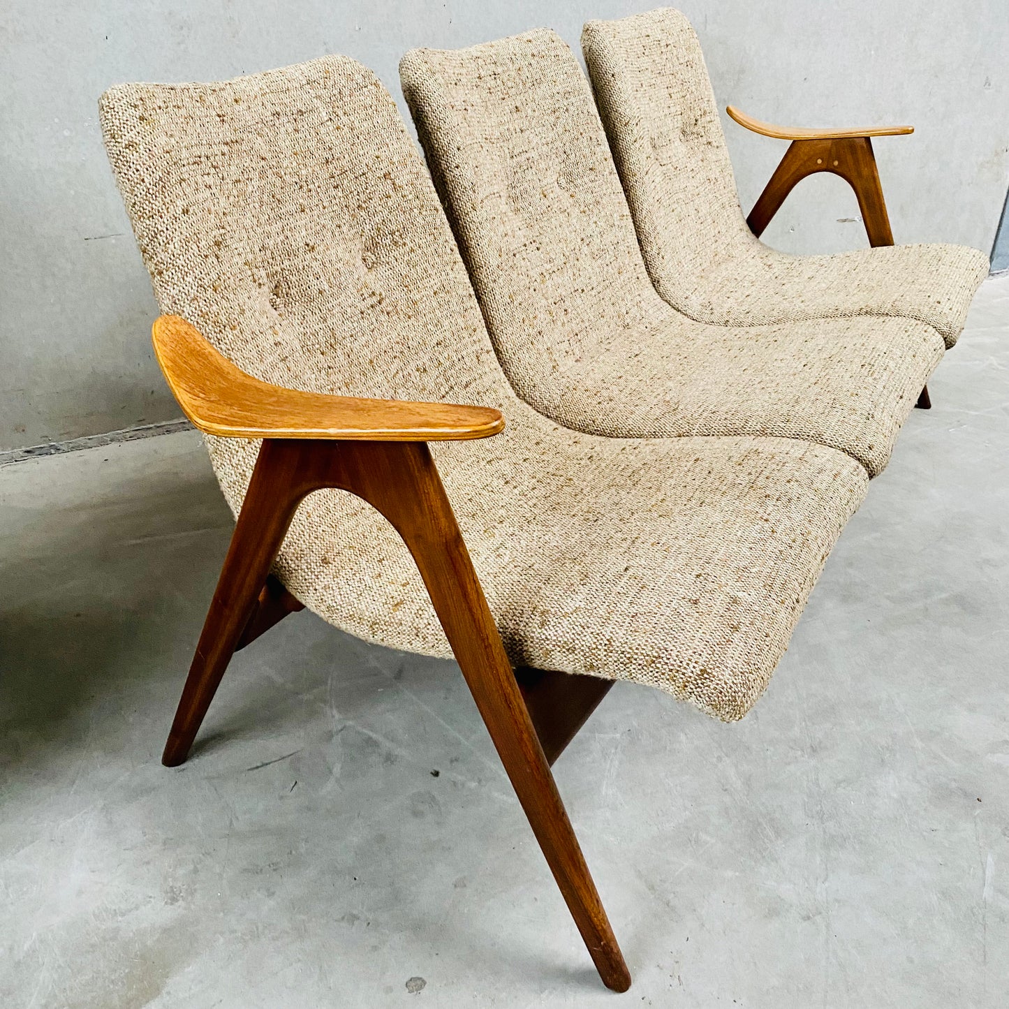 3-Sitzer-Sofa von Louis Van Teeffelen für Webe Niederlande 1960