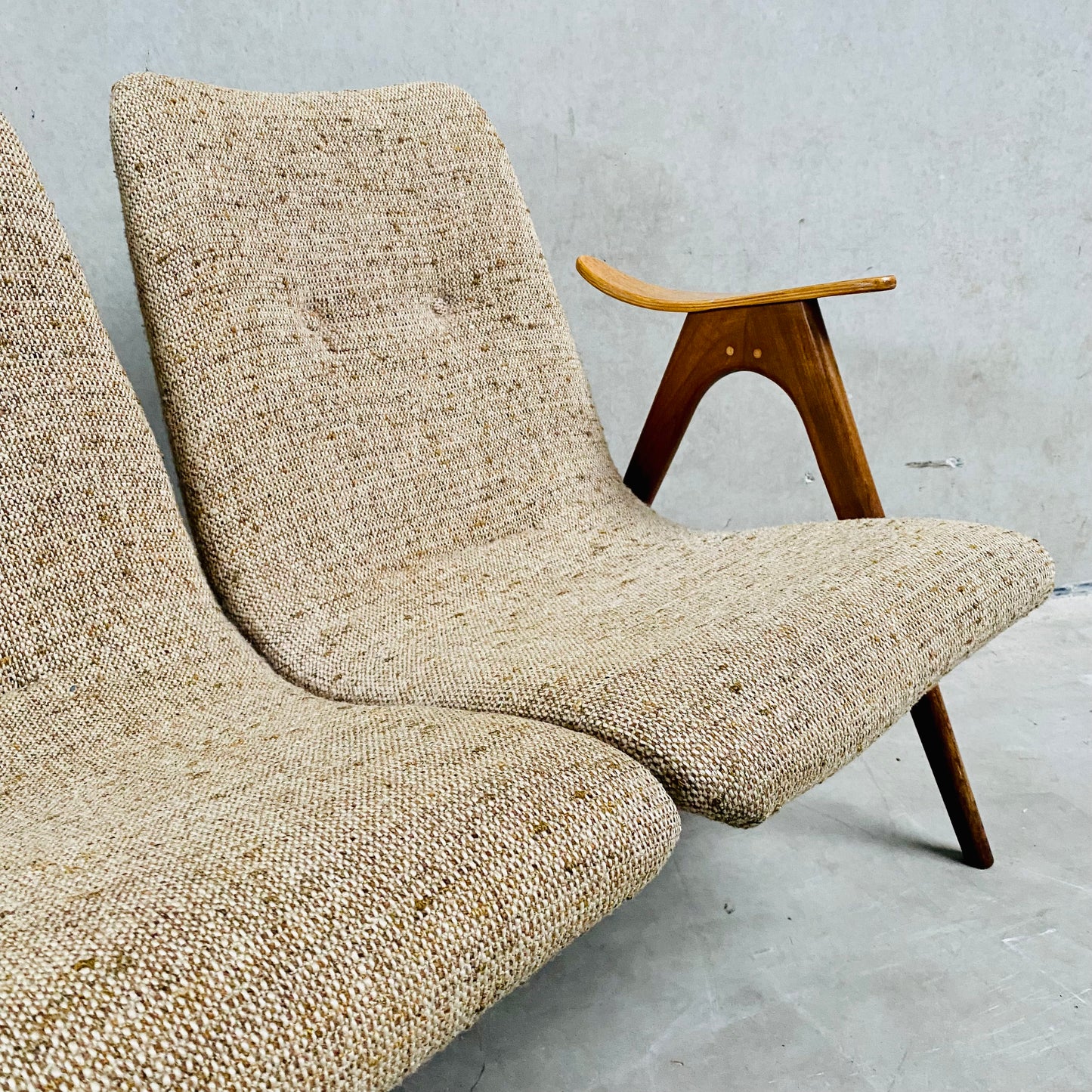 3-Sitzer-Sofa von Louis Van Teeffelen für Webe Niederlande 1960